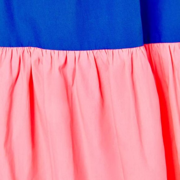 Lilly Pulitzer Anlee Midi Dress Blue Lillys Coral Colorblock - Picture 13 of 13